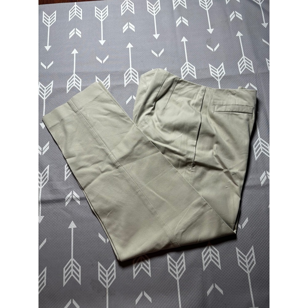 ❌SOLD❌Talbots Petites Stretch Pants Size 8 Beige Cotton Blend‎ Career Casual